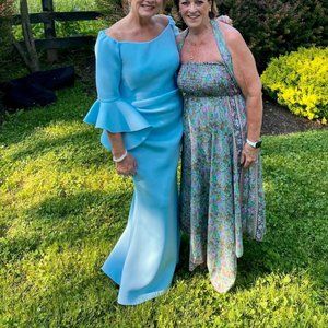 Light blue Jovani floor length gown 59993